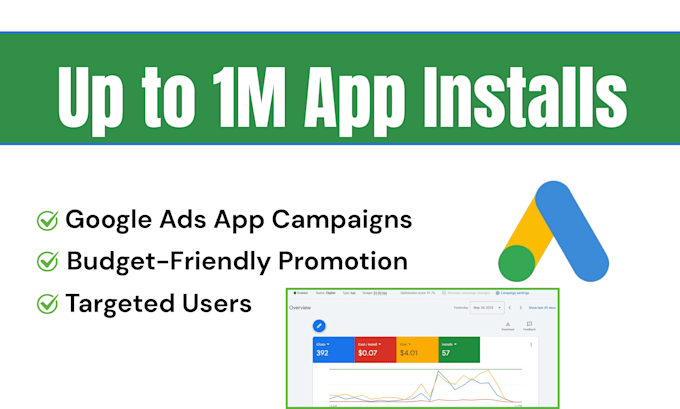 scale app download, app promotion or app marketing on google ads