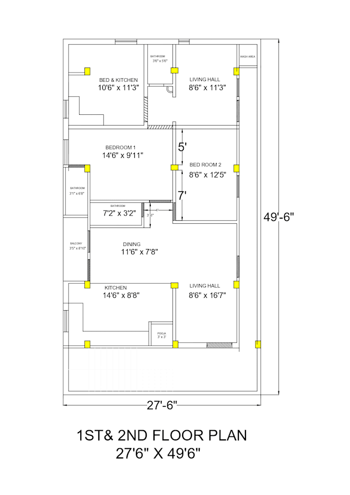 create basic 3d model from 2d floor plan or rough sketch
