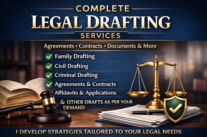 provide complete legal drafting services