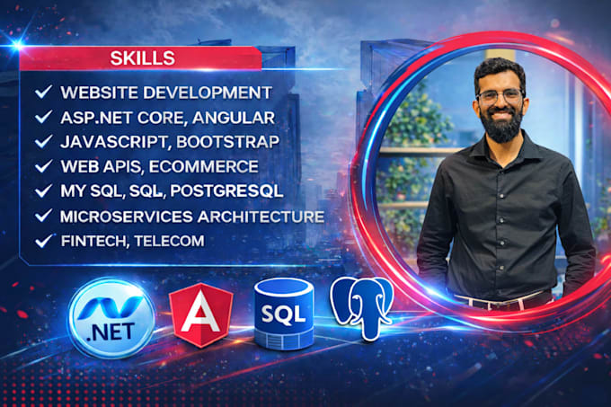 develop asp dot net web app using c sharp, angular and react