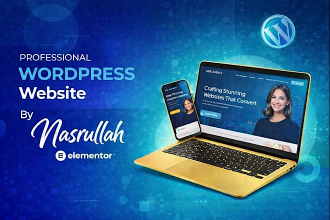 develop a wordpress website design with elementor pro or acf
