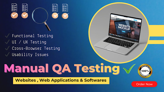 manually test your website and report bugs
