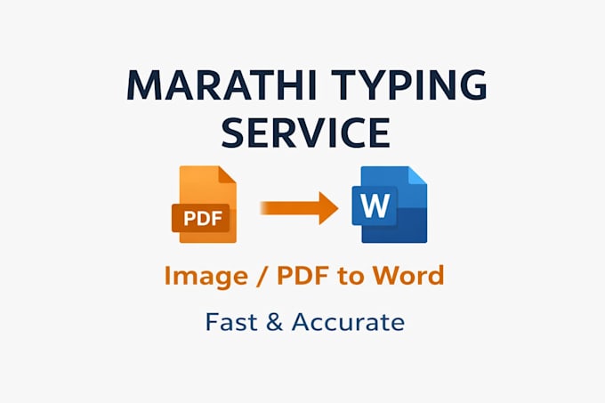 do fast and accurate marathi typing from image or PDF
