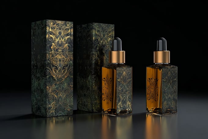 design supplement or hemp product packaging box and label