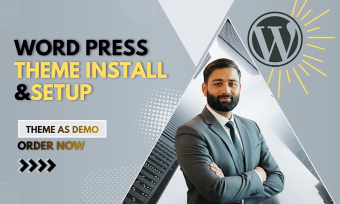 install wordpress theme, setup, demo import and full customization of any themes