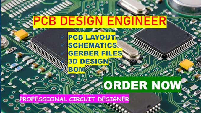 do pcb design schematic layout for electrical, electronics and embedded boards