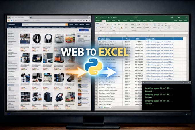 extract web or PDF data into clean excel