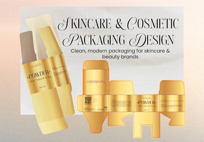 design minimalist skincare packaging