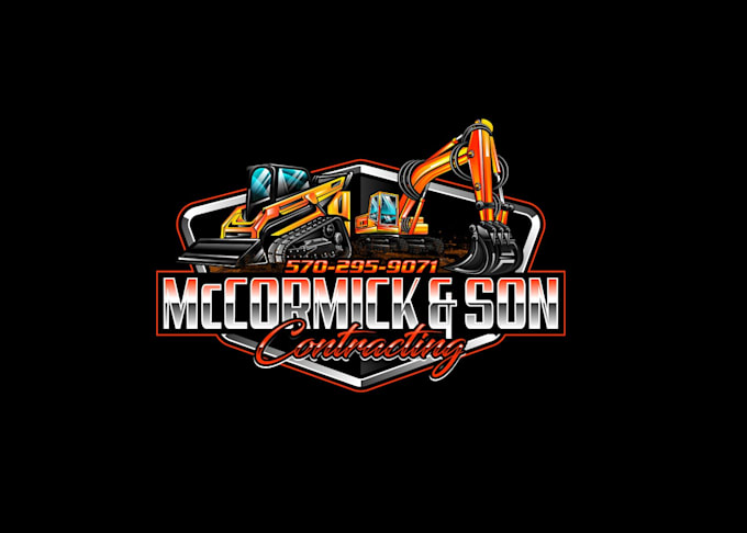 create graceful and fantastic contracting logo design