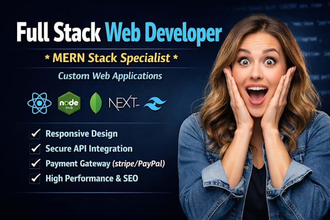 develop a secure scalable and responsive fullstack web application