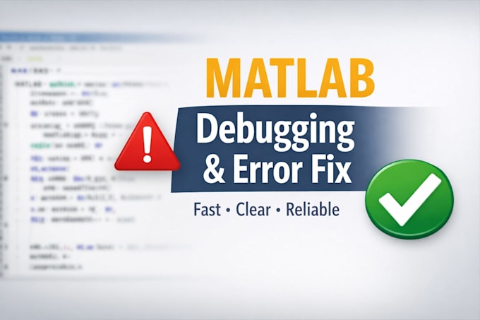 debug, fix errors, and explain your matlab code