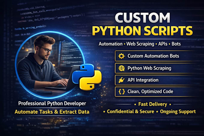 develop python script python project  python debug python automation java c sql