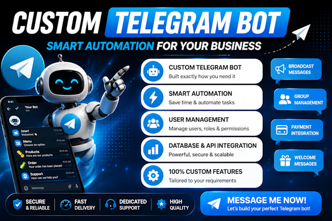 custom telegram bot, mini app, airdrop bot, crypto mini app bot