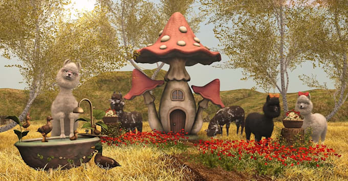 create high quality 3d designs for second life