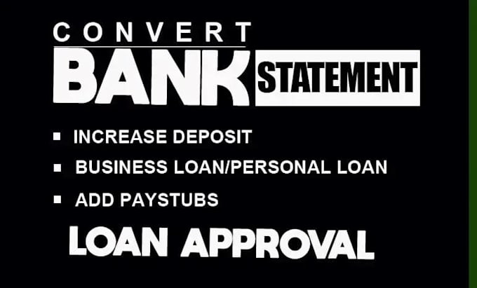 reconcile bank statement PDF to editable format