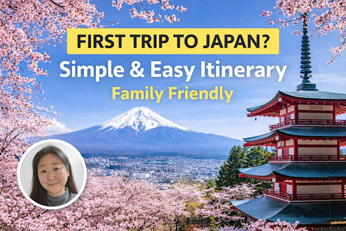 be your japan travel planner and create a custom itinerary