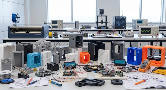 do solidworks mechanical design, rapid hardware prototyping, and injection mold