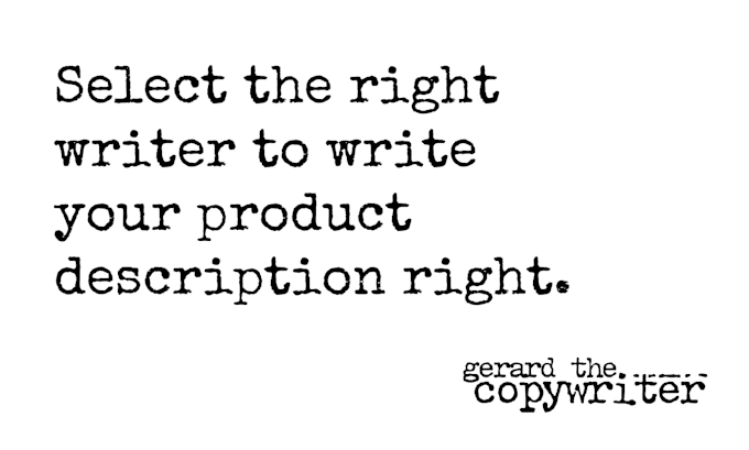 write the right product sales descriptions and reviews