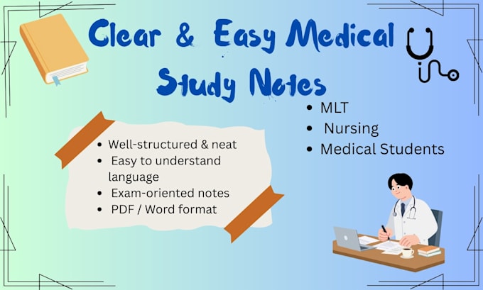 create clear medical study notes for exams