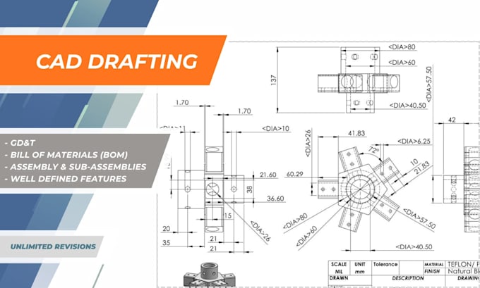 do professional cad drafting and technical drawings