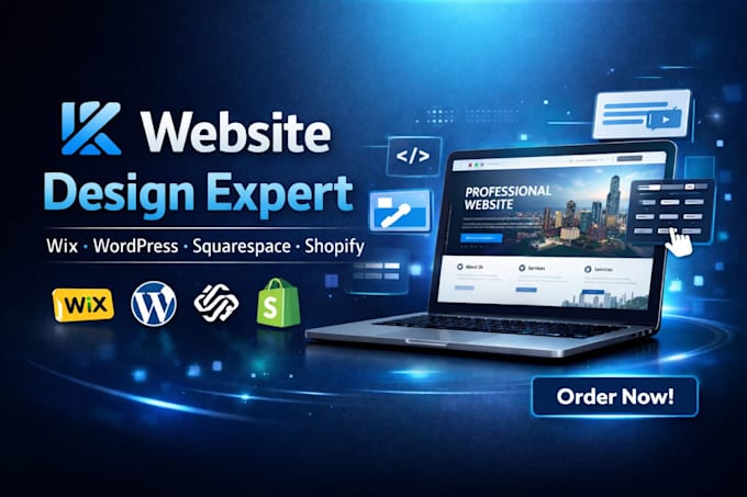 design wix, wordpress, squarespace, or shopify websites SEO expert