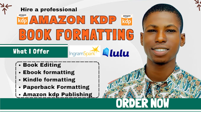 do amazon kdp book formatting, book editing, paperback formatting kindle editing