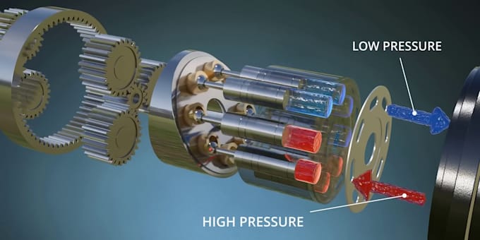 Create realistic 3d industrial, mechanical engineering cgi product ...