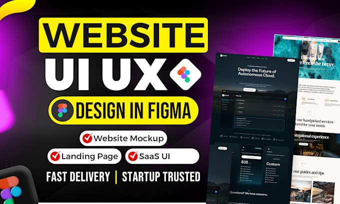 Design high converting landing page saas ui for your startup in figma ...