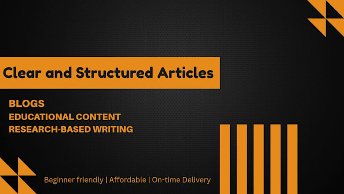 write clear academic explanations and educational content