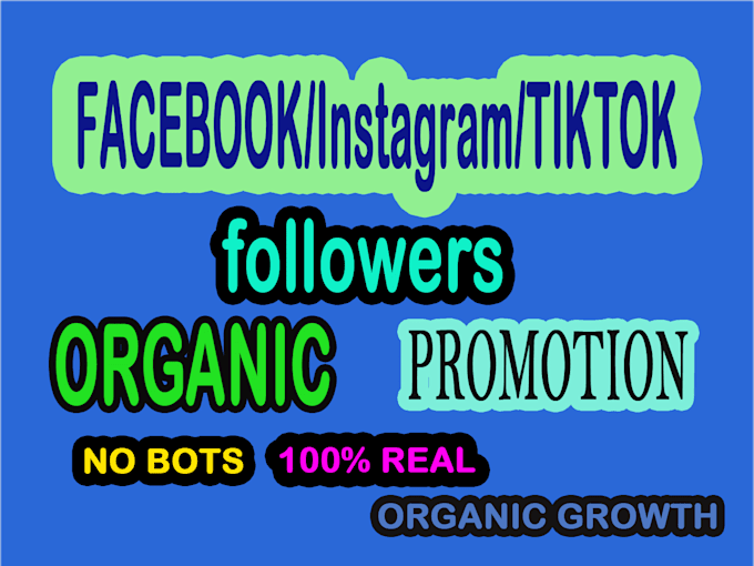 grow your facebook insta tiktok page following fast