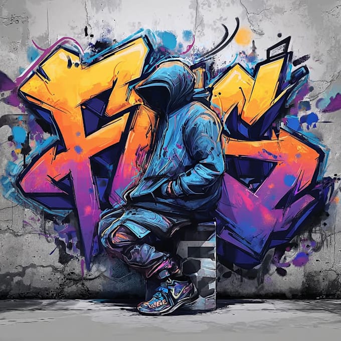 design cool graffiti art for your logo or name