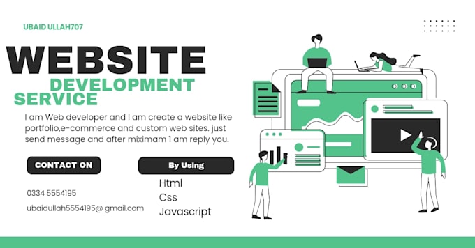 L develop custom web developer with html, css, javascript by Ubaid_web ...
