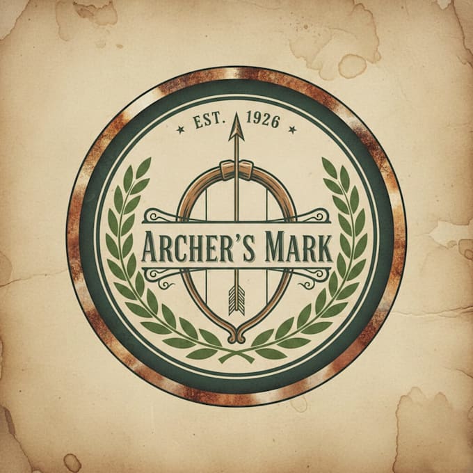 design a beautiful vintage bow logo