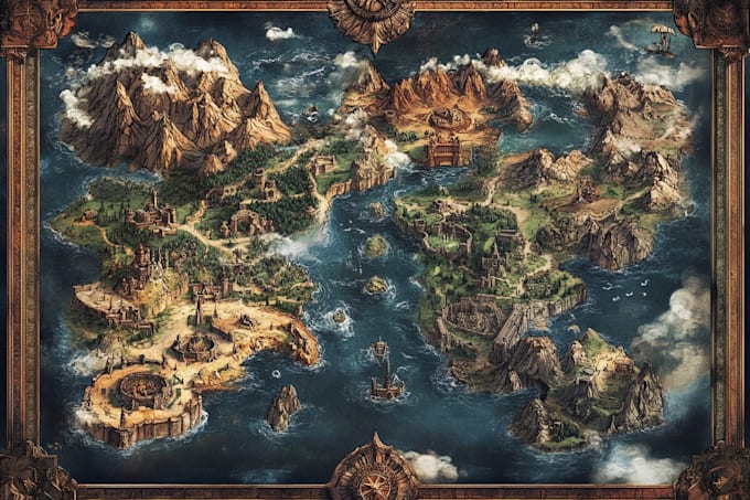 make a fantasy map for fantasy
