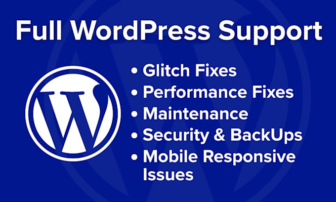 provide professional wordpress support and maintenance