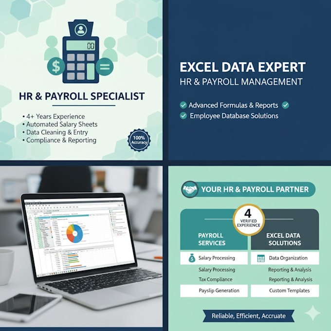 manage your HR payroll and provide advanced excel data