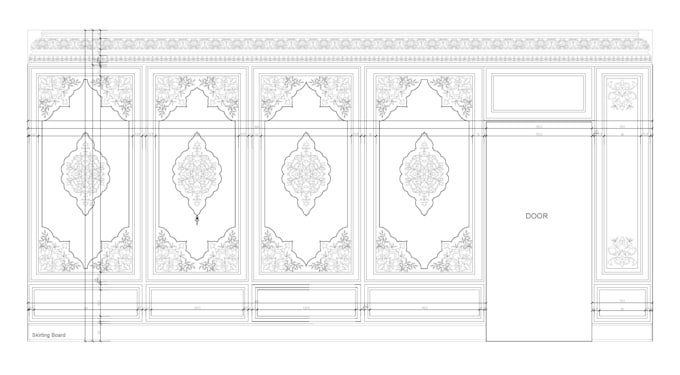 design 2d architectural ornaments for interior spaces