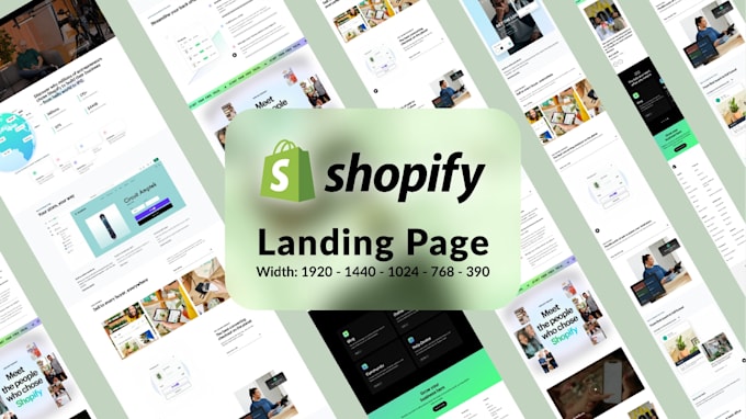 shopify landing page, shopify product page by replo, pagefly, gempages, redesign