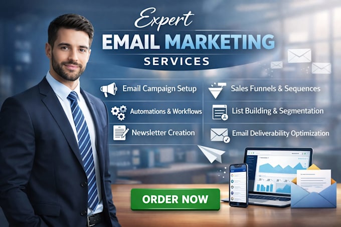 design and run mailchimp email marketing campaigns