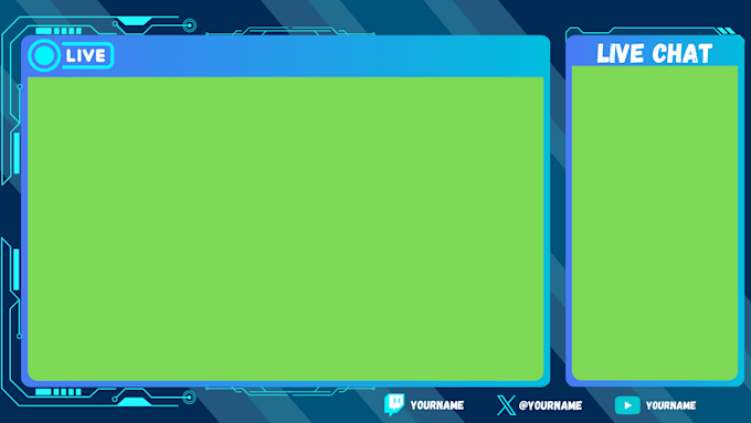 make modern obs stream overlay