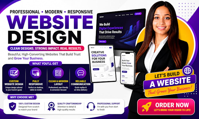 design a unique website on wix, squarespace, webflow