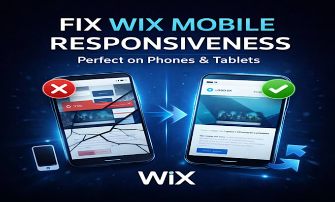 fix wix mobile site and optimize responsiveness for perfect display