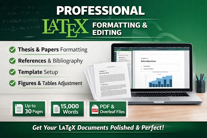 professionally format your paper or thesis in latex
