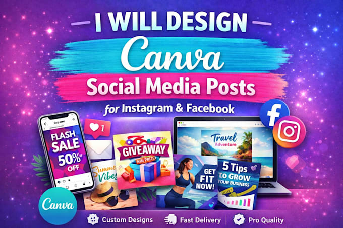 Design canva instagram and facebook posts by Byrne_edit | Fiverr