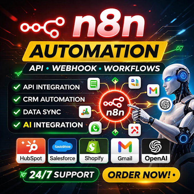 Build advanced n8n automation with api, webhook and ai for serious ...
