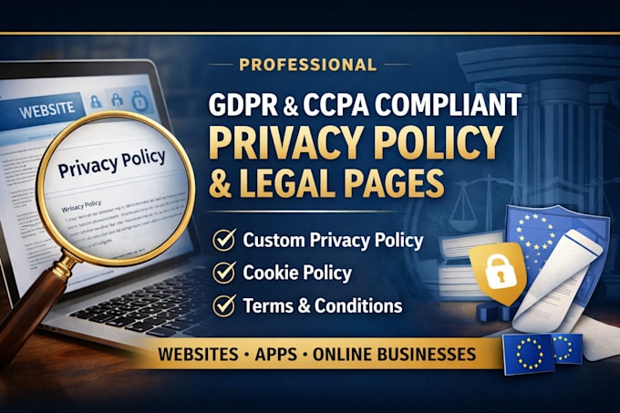 write a gdpr and ccpa compliant privacy policy for your website