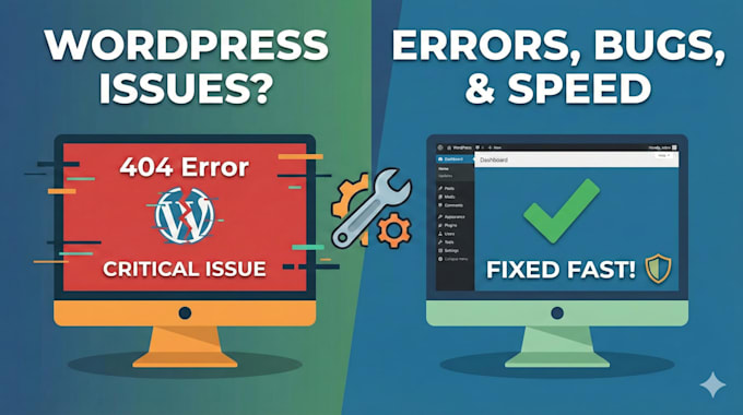 fix wordpress errors, wordpress bug fix