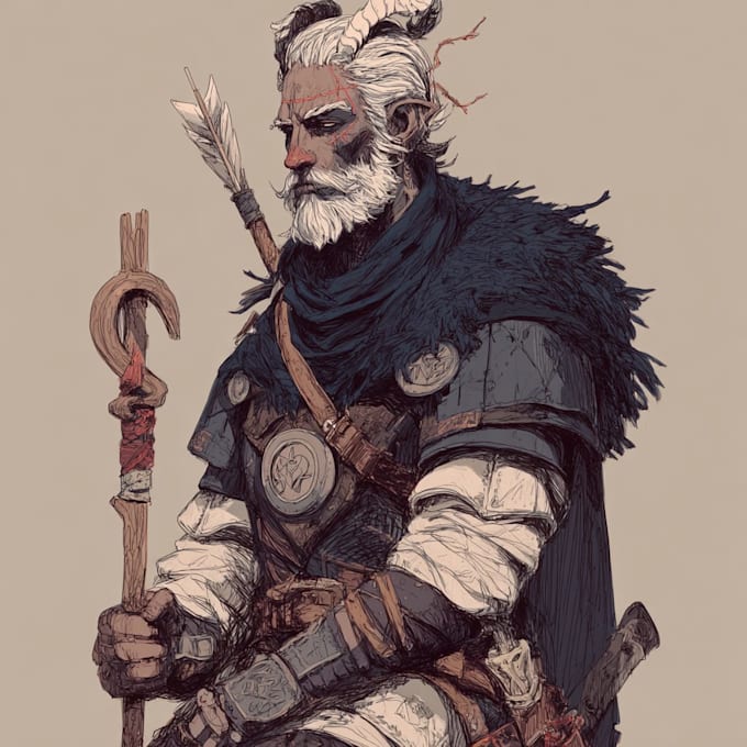 Draw your dnd character art or character design by Xauggit | Fiverr