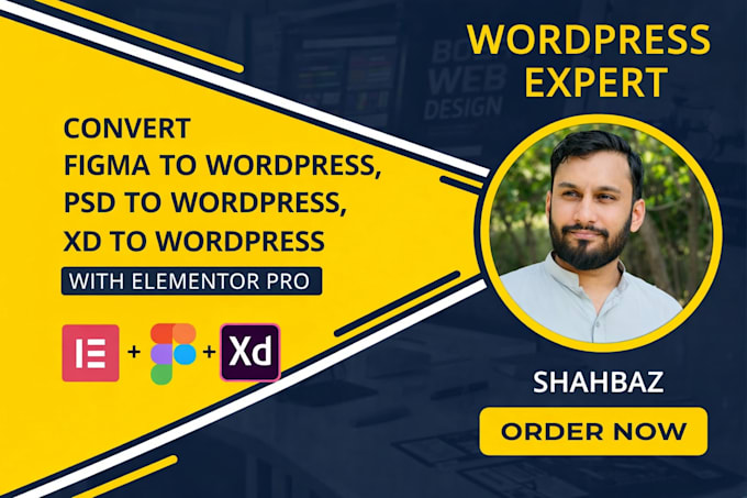 convert figma to elementor or figma to wordpress website