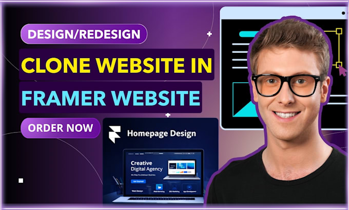 convert any clone or copy website into a framer website